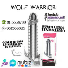 WOLF WARRIOR FUNDA DE SILICONA C ESTIMULADOR-SEXSHOP PTE PIEDRA